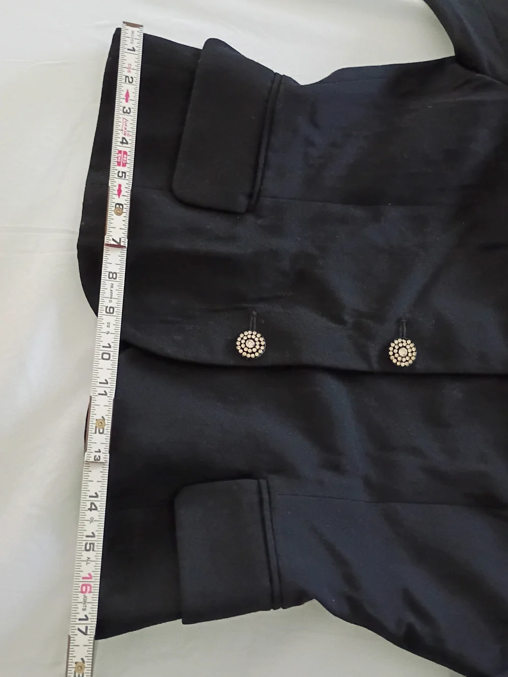 Christian Dior the Suit Blazer Jacket 4 Button Black Size 8 Made USA 100% Wool